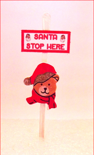 SANTA STOP HERE SIGN 10